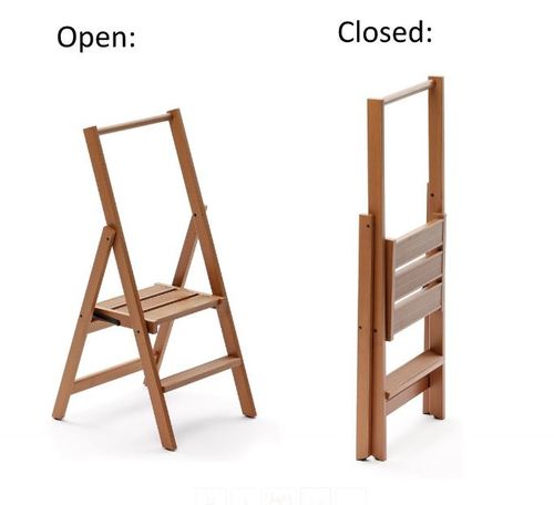  סולם עץ 2 שלבים KIMORA Ladder