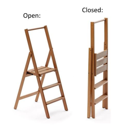  סולם עץ 3 שלבים KIMORA Ladder