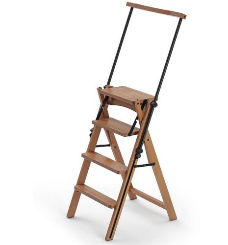 סולם כיסא עץ שחור ELEITTA stool&chair