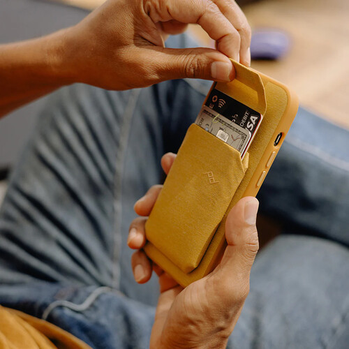 ארנק נצמד לקייס Peak Design Smartphone Slim Wallet צהוב שמש