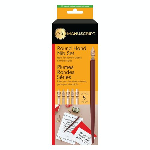 סט 5 ציפורני קליגרפיה | Round Hand Nib Set 