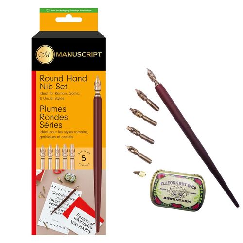סט 5 ציפורני קליגרפיה | Round Hand Nib Set 
