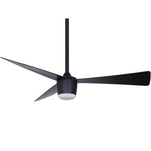 מאוורר תקרה סטאר 7 שחור ״44 עם תאורה ושלט Electrostar