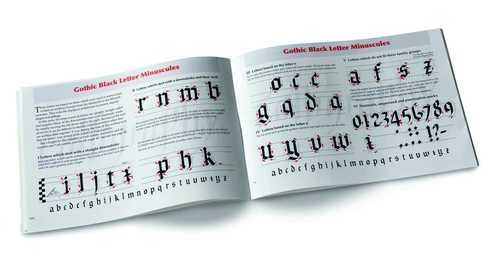 מדריך כתיבה קליגרפית Manuscript Calligraphy Manual