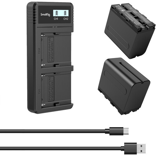 קיט מטען כפול וסוללות SmallRig 3824B NP-FZ100 2-Battery Kit with Dual Charger