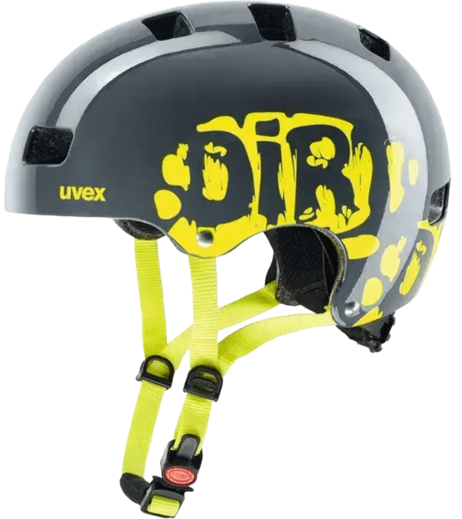קסדה לאופניים UVEX KID 3 | צבע אפור צהוב