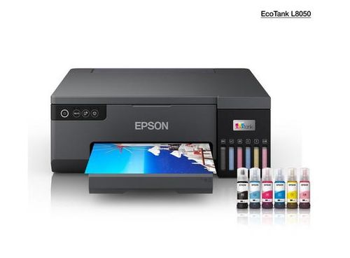 מדפסת הזרקת דיו Epson EcoTank L8050 אפסון