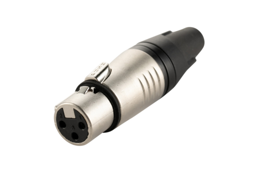  כבל XLR נקבה 3 פין מקצועי צבע כסף KLOTZ  KC3FXXP