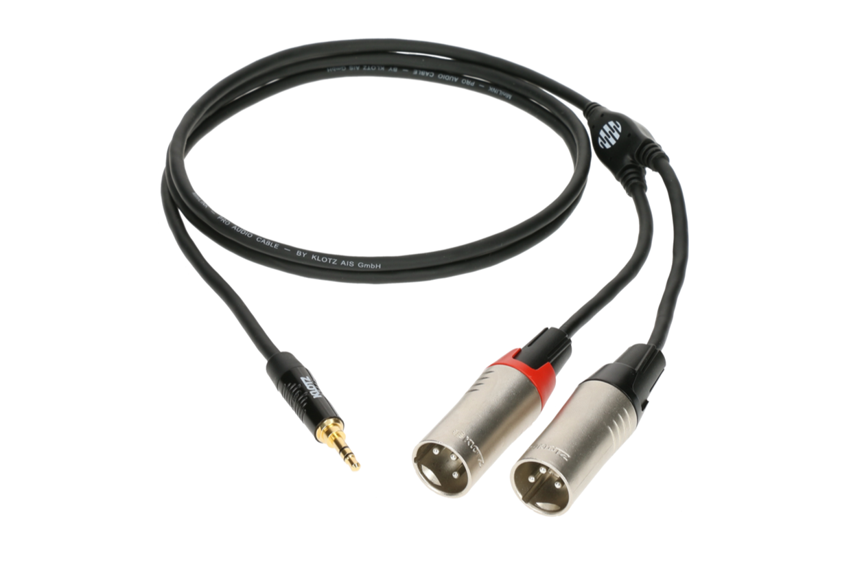 כבל 3.5-2XLR MALE באורך 3 מ` מקצועי KLOTZ  KY9-300
