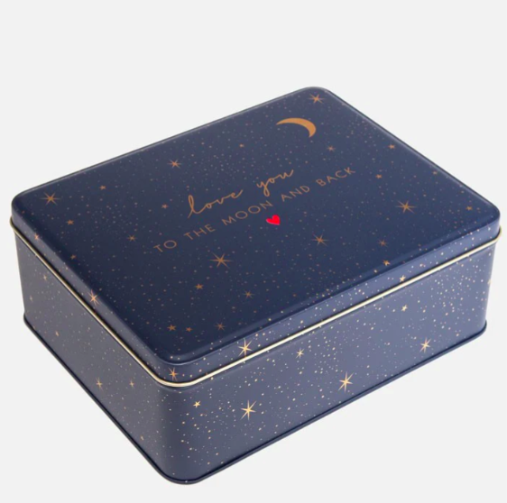 קופסת פח מלבנית: Love You To The Moon & Back