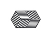 תחתית לסיר Hexagon Long - שחור