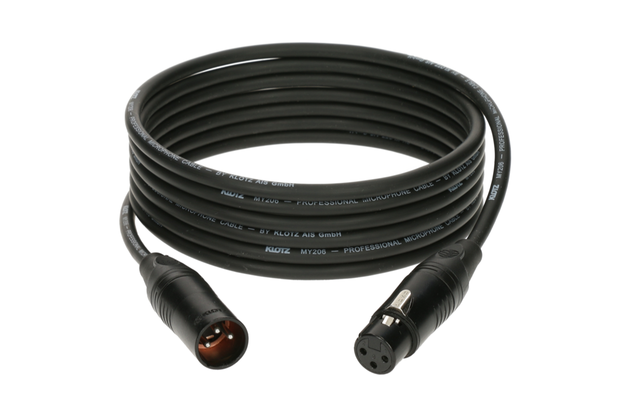 כבל מיקרופון, 5 מטר, XLR-XLR, KLOTZ  M1K1FM0500