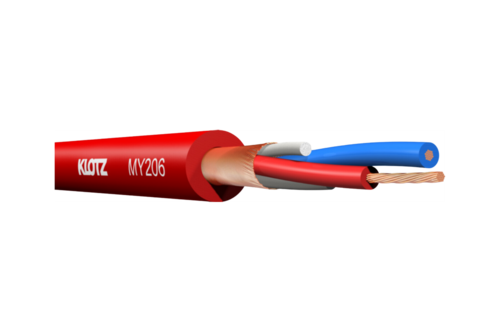 כבל מיקרופון אדום, 100 מ' KLOTZ MY206RT.100