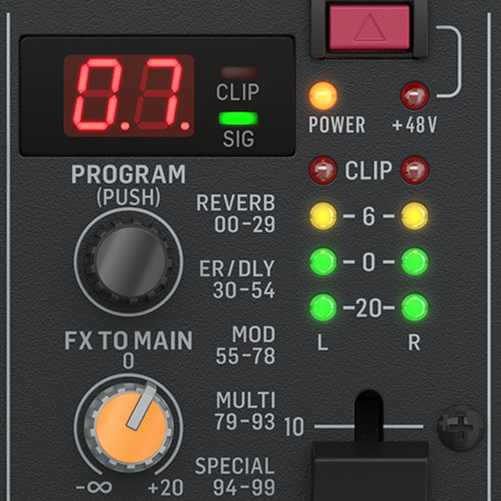 מיקסר Behringer Xenyx 1202SFX עם USB עם אפקטים