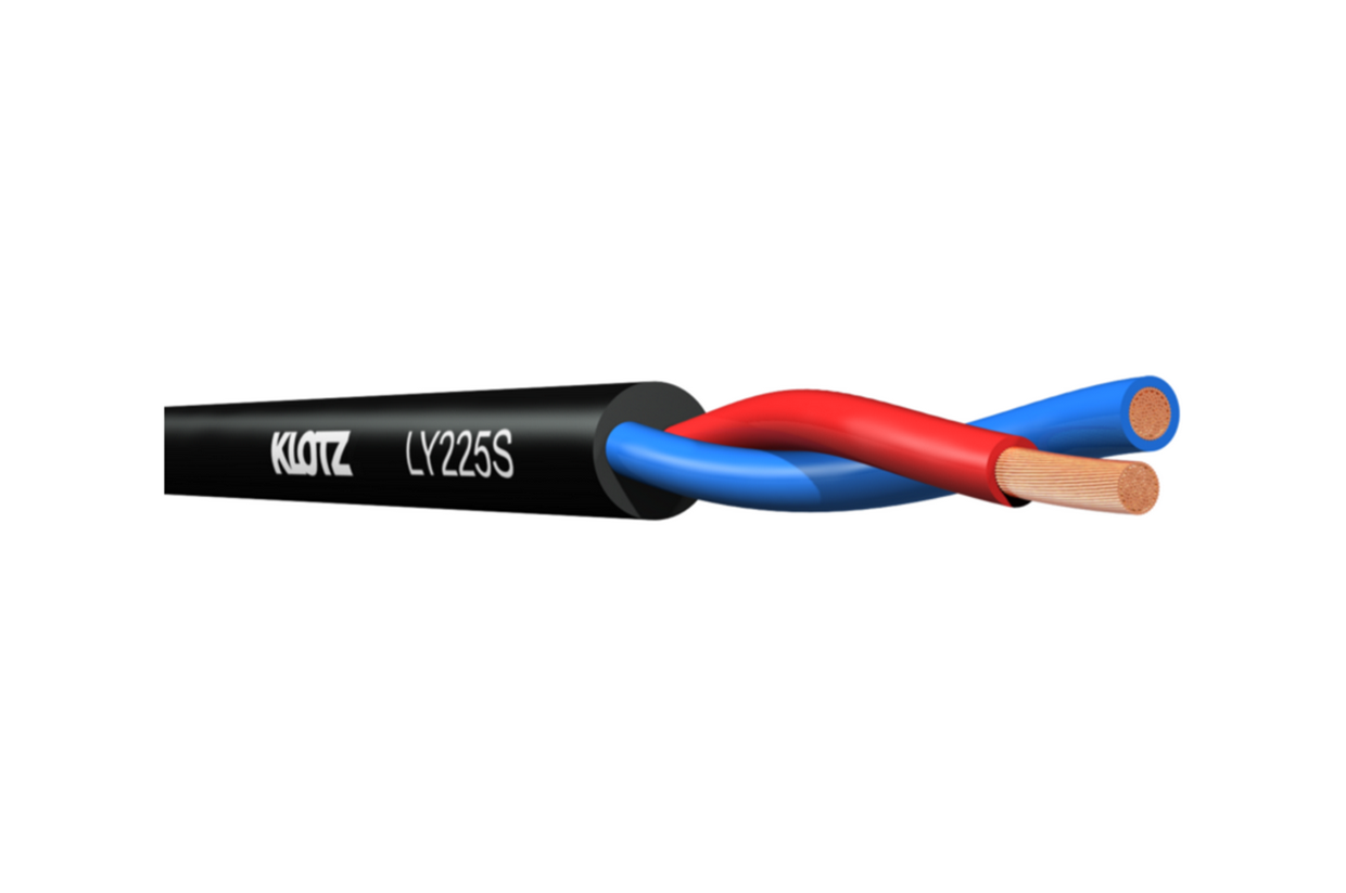כבל רמקול 2x2.5 גמיש, 200 מטר KLOTZ LY225S.200