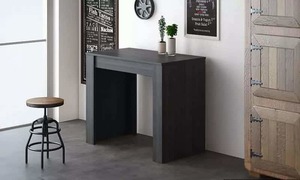 קונסולה נפתחת לפינת אוכל עד 2.4 מטרים דגם רויאל שחור