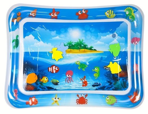 משטח מים תחושתי גדול לתינוק - אי הדגים