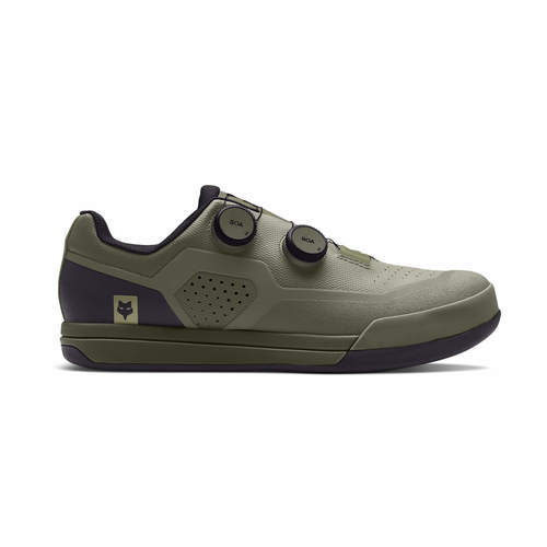 נעלי רכיבה פוקס לקליטים ירוק - FOX UNION BOA SHOE V24 