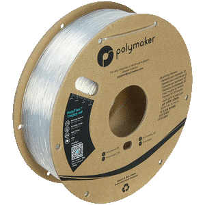 פילמנט גמיש שקוף להדפסה מהירה 1 קילו 1.75 מ"מ - PolyFlex TPU95-HF Clear