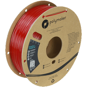 פילמנט גמיש אדום להדפסה מהירה 1 קילו 1.75 מ"מ - PolyFlex TPU95-HF Red