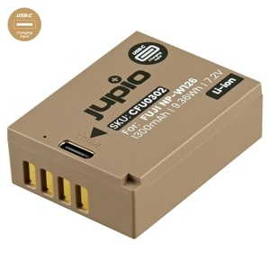 סוללת ליתיום Jupio NP-W126 *ULTRA C* (USB-C input) 1300mAh