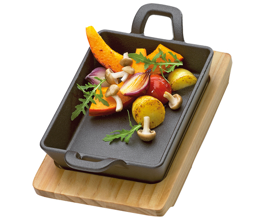 מחבת גריל/הגשה  BBQ grill/serving pan