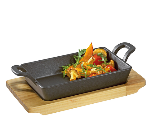 מחבת גריל/הגשה  BBQ grill/serving pan