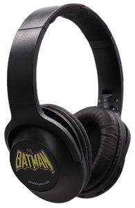 אוזניות קשת עם חיבור בלוטוס Bluetooth ניתנות לקיפול עם כבל טעינה - באטמן