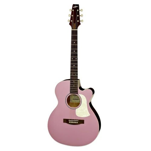 גיטרה אקוסטית מוגברת Aria FET-R1MSRO Misty Rose