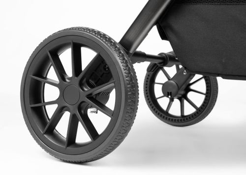 עגלת תינוק דו-כיוונית סיילו פרו 2024 Cielo PRO LUXURY עם קיפול דו-צדדי - ריפוד אפור/עור חום/שלד אפור מוברש