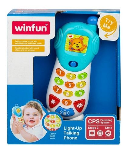 טלפון צעצוע מדבר עם אורות וצלילים