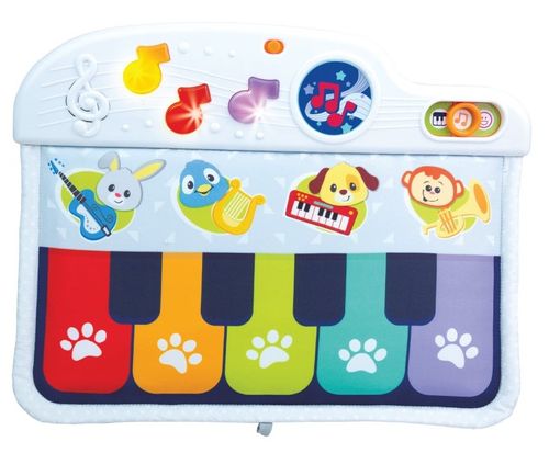 פסנתר אורות וצלילים עם 3 מצבי משחק ואפשרות תליה על מיטה / לול / עריסה