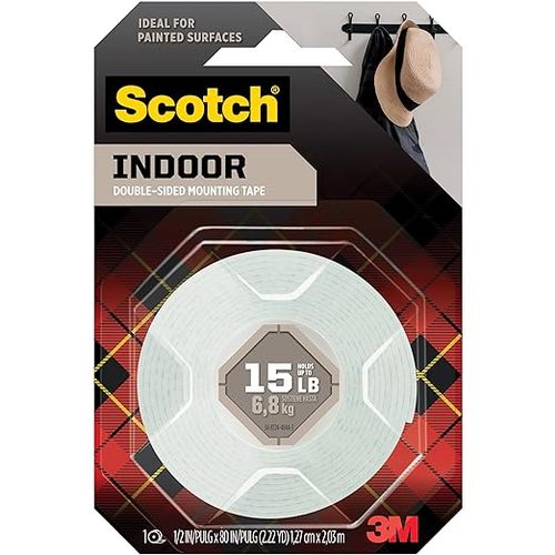 גליל דבק דו-צדדי חזק לשימוש פנימי SCOTCH (2.54 ס