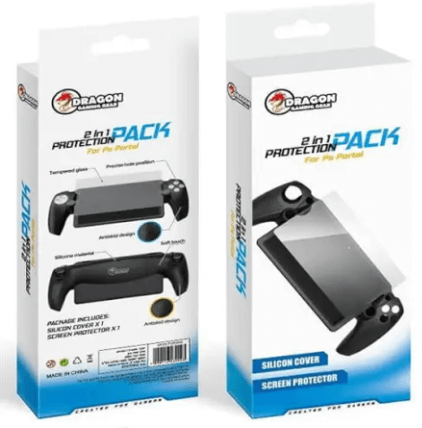 פלייסטיישן פורטל 2 ב-1 כולל מגן מסך ונרתיק Dragon, SONY PORTAL