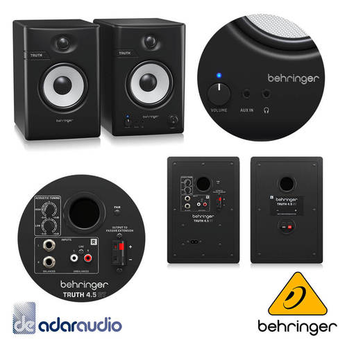 זוג רמקולים מוניטורים Behringer TRUTH 4.5 BT