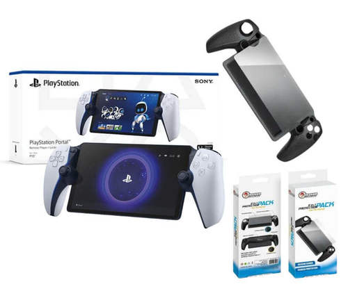 קונסולת משחקים ניידת PlayStation Portal‎ + חבילת הגנה GRIP, גריפים לשלט,