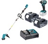 חרמש DUR191L + מברגת אימפקט DTD152 כולל 2 סוללות 5AH מבית MAKITA