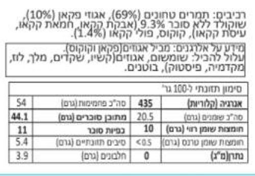 בראוניז תמר שוקולד פקאן ופולי קקאו ממה