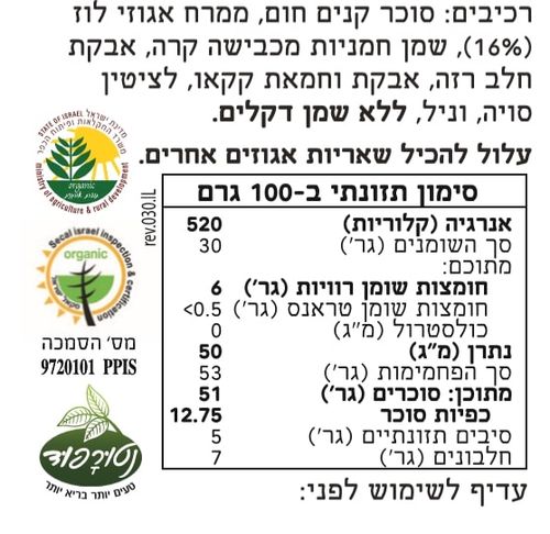 ממרח אגוזי לוז