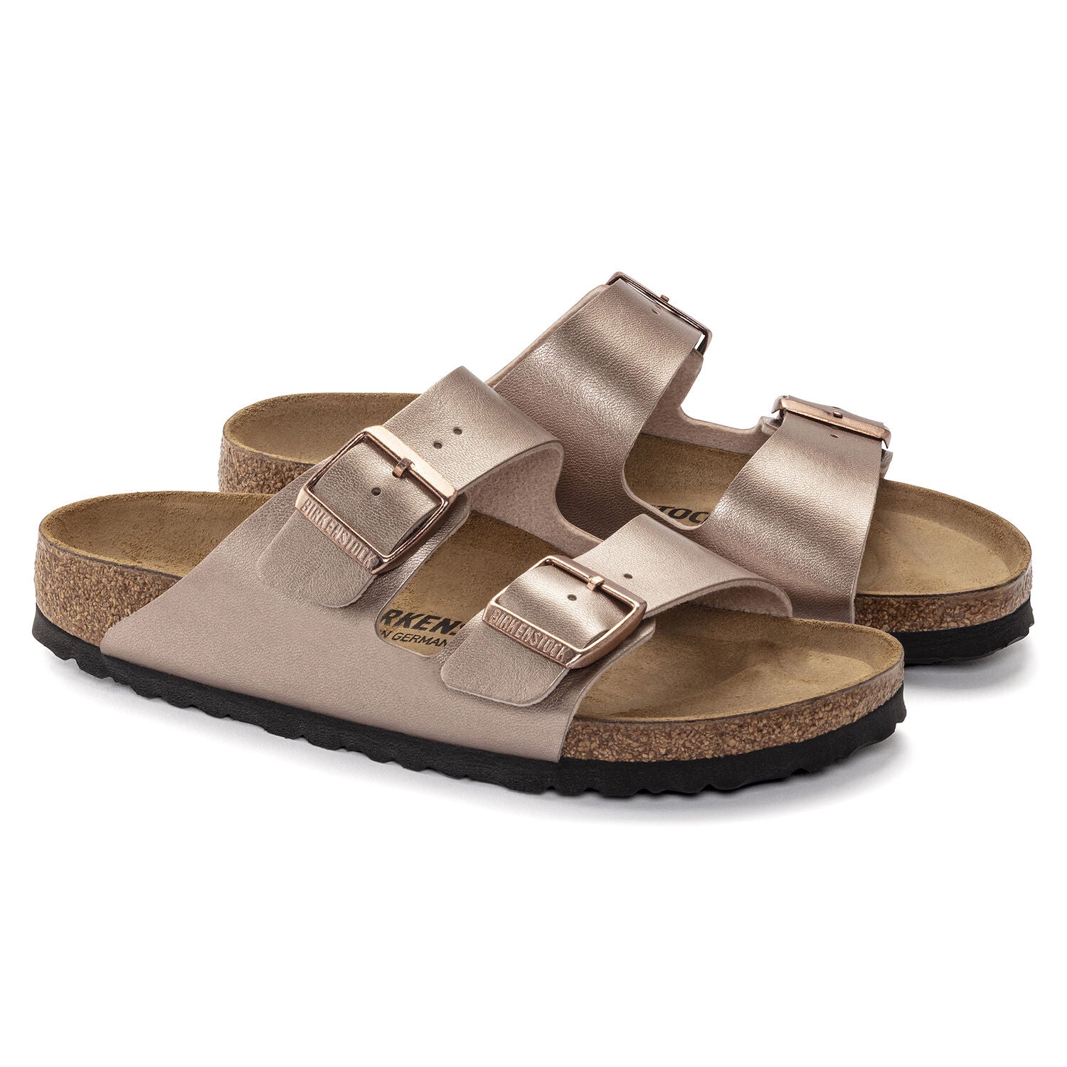 כפכפי בירקנשטוק דגם אריזונה סוליית שעם  BIRKENSTOCK ARIZONA COPPER