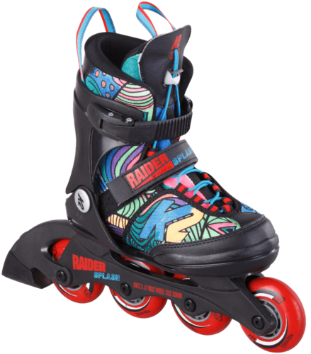 רולר בליידס מתכוונן לילדים | K2 RAIDER SPLASH RED