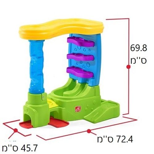 מגדל פעילות עם 2 משאיות ו10 כדורים STEP2