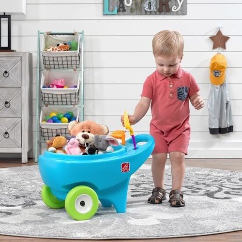 מריצת צעצועים ו2 אביזרי משחק כחול STEP2