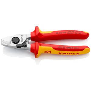 חותך כבל חשמל עם קפיץ KNIPEX L=165 VDE 1000V קניפקס