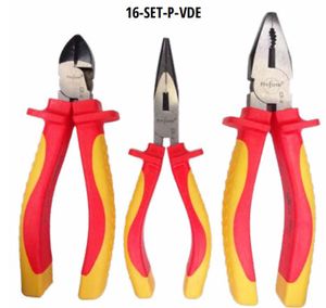 סט פליירים מבודדים לחשמלאי דגם: SET-P-VDE