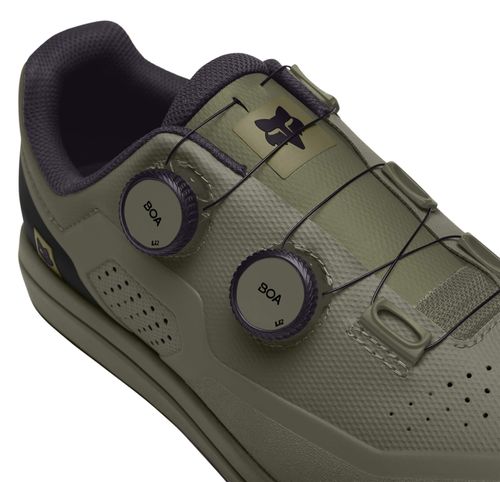 נעלי רכיבה פוקס לקליטים ירוק - FOX UNION BOA CLIPLESS SHOE V24 
