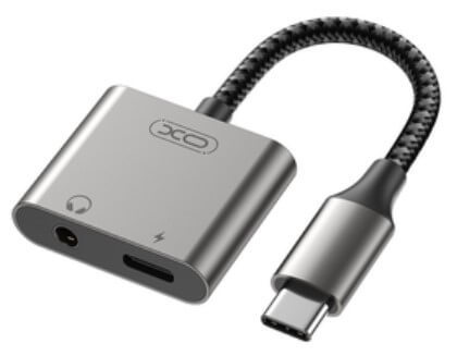 מפצל טעינה TYPE-C + שמע 3.5mm חיבור XO TYPE-C