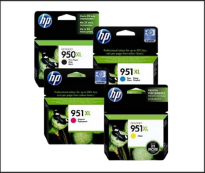 סט ראשי דיו מקוריים HP 950XL + HP 951XL