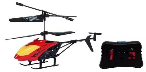 מסוק Spark Heli עם שלט רחוק, מייצב ג'יקוסקופי, 3.5 ערוצים ואורות (מגוון צבעים)