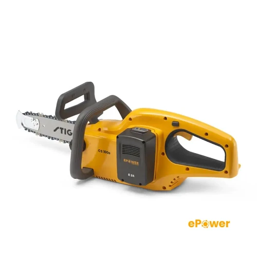 מסור שרשרת נטען 20V +סוללה 4AH ומטען דגם CS 100e סטיגה